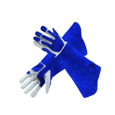 China Work Protective Animal Handling Gloves Bite Proof Reinforced Leather Gloves For Dog Cat Scratch Bird Handling Gloves Falcon Grasping Reptile Squ for sale