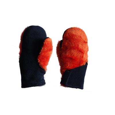 China Warm Heated Fashionable Kids Plush Mittens Full Finger Gloves For 1-4 Years Old for sale