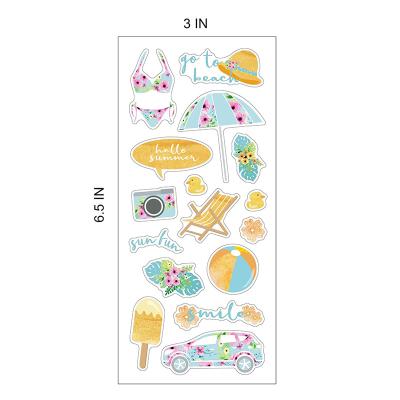 China Clear PVC Kindergarten Baby Reward Stickers Children's Cartoon Party Sticker For Scrapbooking for sale