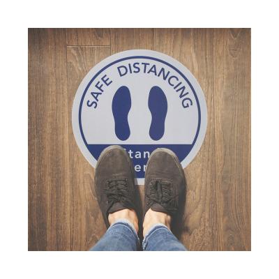 China High Quality PVC Floor Stickers Keeping Floor Sign Social Distancing Warning Sticker for sale