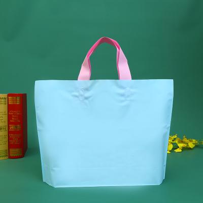 China OEM Factory Reusable Frosted Plastic Eco - Friendly Waterproof Color Printing Tote Bag For Shopping for sale