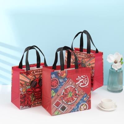 China Custom Recyclable Assorted Colors Non Woven Foldable Tote Shopping Bags for sale