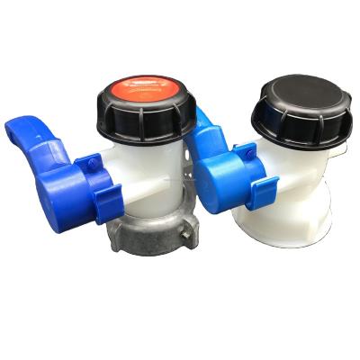 China High quality butterfly valve (62mm) or DN50 (75mm) from IBC tank Chinese manufacturer DN40 for IBC tank IBC container for sale