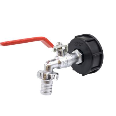 China Zinc Alloy Garden Tools IBC Hose Tap Garden Irrigation Water Couplers Hose Tap S60X6 Thread 3/4 Thread Outlet for sale