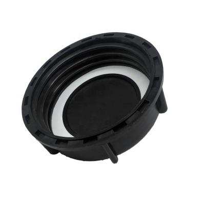 China Non spill 3inches 100mm thread S100x8 plastic cap for ibc 1000L tank valve for sale