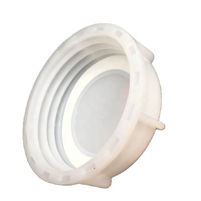 China Non Spill 3inches 100mm Thread S100x8 Plastic White Cap Lid For IBC 1000L Tank Valve for sale