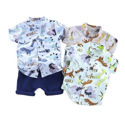 China Fashion\Comfortable\Durable Baby Boy Clothes Baby Clothes Set Children Short Sleeve Clothes 2022 Summer Boys Sportswear Casual Shirts+Pants Baby Boy Clothes Sets for sale