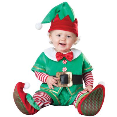 China Breathble 2022 New Design Christmas Elk Girls Rompers Performance Costume Onesie Comfortable Baby Boy Snowman Romper Wholesale Xmas for sale