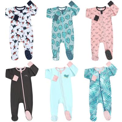 China Breathble 2022 High Quality Newborn Baby Romper Onesie Factory Manufacturer Comfortable Baby Zipper Rompers Clothes Toddler Printed Overalls for sale