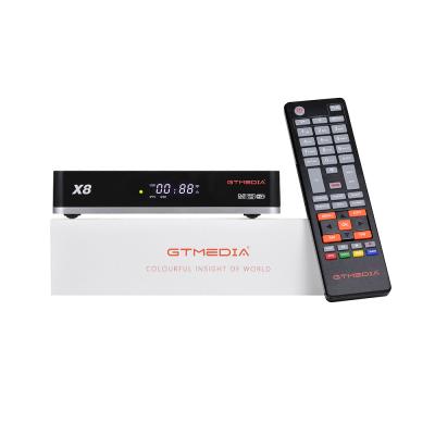 China Bit Multi-Stream DVB-S/S2/S2X GTMEDIA X8 FTA HEVC 10 Decoder Satellite Receiver X8 for sale