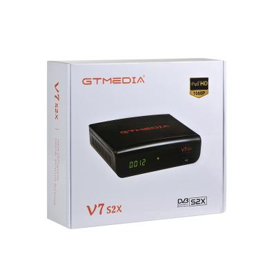 China 2021 Newest GTmedia V7S2X Update Version DVB-S/S2/S2X MPEG4 DVB Mini Satellite Receiver Box With CA Card Slot 113*75*25mm for sale