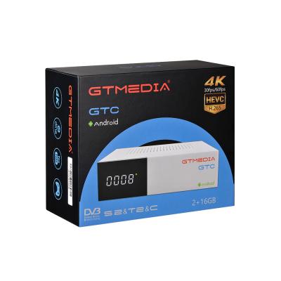 China Genuine 4K GTMEDIA GTC Android TV BOX + DVB-S2 DVB-T2 DVB-C Combo GTC Receiver for sale