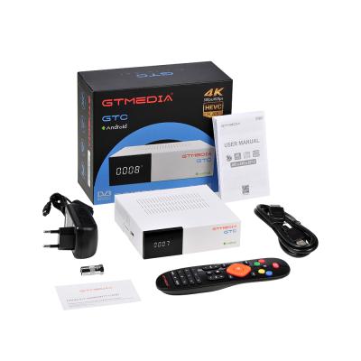 China 4K Android TV BOX GTMEDIA GTC DVB-S2 DVB-T2 DVB-C Receiver GTC for sale