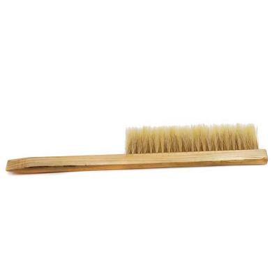 China Factory supply super wooden wool and plastic soft wooden bee ponytail saving practical brush for bee for sale