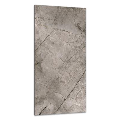 China Modern 900 x 1800 Polished Glazed Large Format Gray Bathroom Porcelain Wall Tiles for sale