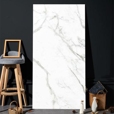 China Modern Marble Tile Polished Bathroom Floor Tile Ultra Thin Porcelain Tile for sale