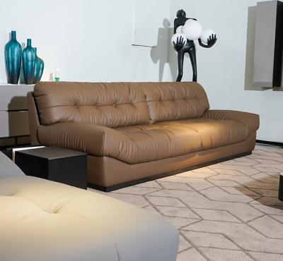 China Sofa Realgres Sectional 3 Seater Sofa Size Sectionals For Sale Italy Leather Sofa Brown Living Room Set for sale