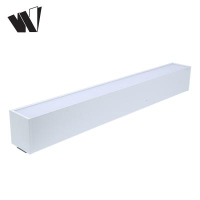 China Hotel Modern Aluminum Waterproof Supermarket Linear Led Ceiling Light IP44 SMD 20w 40w 60w for sale