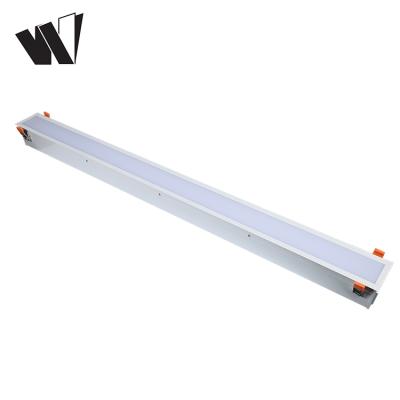 China Hotel Best Selling IP44 2ft Waterproof Workshop SMD 20w 40w 60w Led Linear Ceiling Light for sale