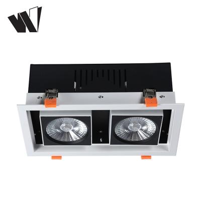 China Modern wholesale factory custom 24w 30w 40w 50w COB recessed led grill light for sale