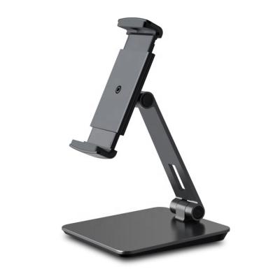 China Aluminum Alloy Adjustable Black Mobile Phone Holder Stand Mobile Phone Desk Desk Stand Silver Bracket for sale