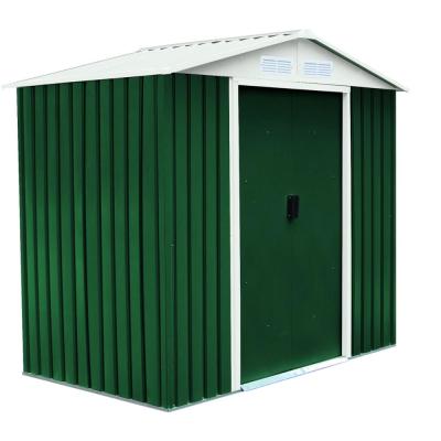 China Easily Assembled Quality 7.0X4.2FT Outdoor Metal Shed Easy Assemble Garden Tool Shed for sale