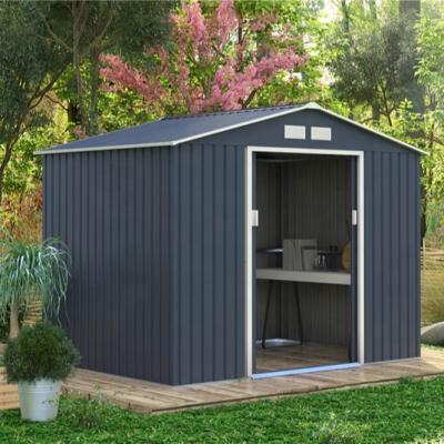 China Strong and spacious 4.07m2 easily assembled metal garden shed for sale