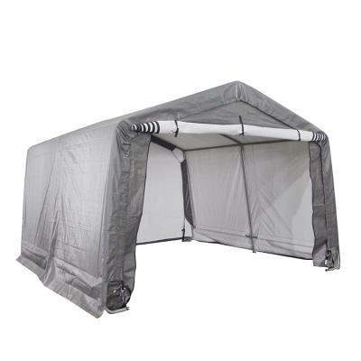 China 13.3m2 Metal Fabric Car Garage Shelter With Anchoring Kit for sale