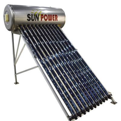 China Stainless Steel Compact Integrated High Pressurized Solar System Economic Energy Electric Water Heater Equipment for sale