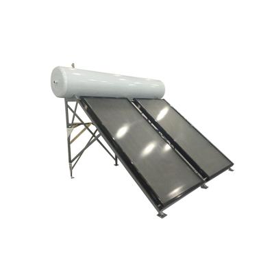 China Manufacture 100L/200L/300L Outdoor Unpressurized Flat Plate Roof Solar Vacuum Tube Water Heater Stainless Steel for sale