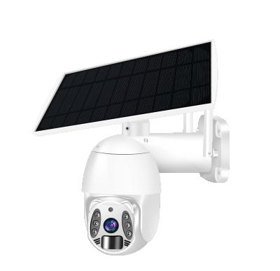 China Tuya Smart 4G Sim Card Solar Built-in CCTV Camera Solar Security PTZ Security PTZ Outdoor OEM 1080P Siren Camera for sale