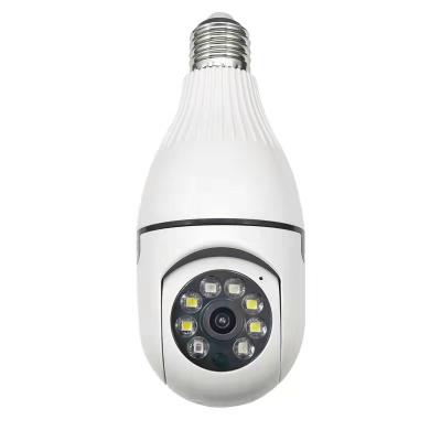 China New Arrival 1080P ICSEE Starlight 2.4G WiFi Siren Built-in Auto IP PTZ Camera E27 Bulb Security CCTV Wireless Camera for sale