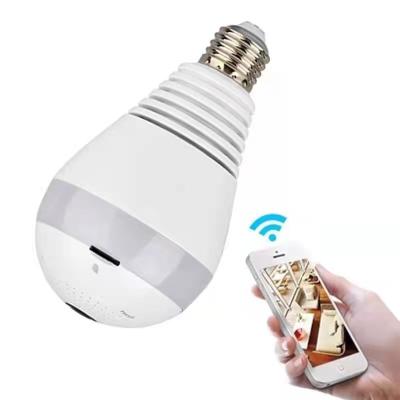 China OEM V380 pro 1080P Fisheye 360 ​​NIGHT VISION Factory Panoramic E27 Lamp Camera Spy CCTV Bulb Wifi Hidden Camera for sale