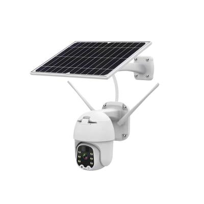 China Built-in Siren Alexa and Tuya Solar Power CCTV Solar Smart Camera Google Home 1080P Security PTZ Outdoor Solar Camera for sale