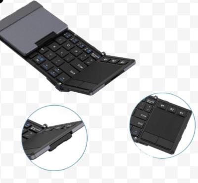 China iClever Wireless Keyboard BK08 Folding Keyboard Touchpad Tri Folded Pocket Wireless (Sync up to 3 devices) for sale