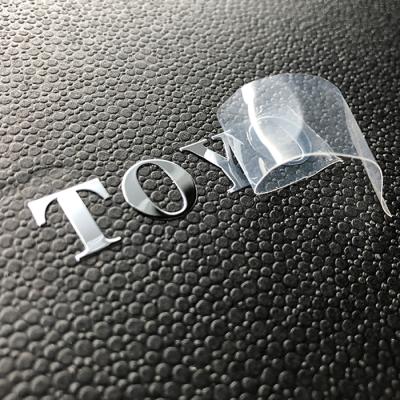 China OEM waterproof service for sunglasses waterproof film fashion gold label 3d sticker custom metal stickers for sale