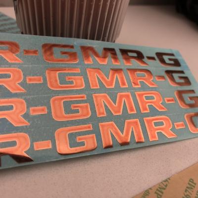 China OEM Logoembossed Transfer Sticker 3d Metal Waterproof High Quality Embossed Custom Stickers for sale