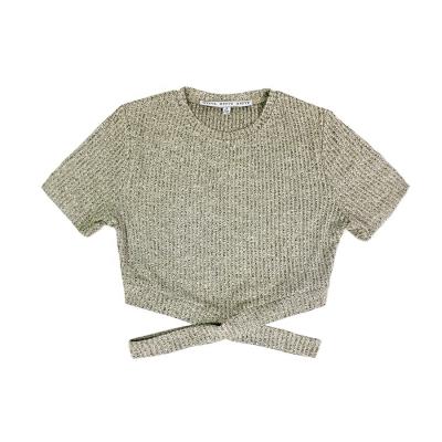 Cina 2020 New arrived olive sportswear ribbed crop top for ladies in vendita