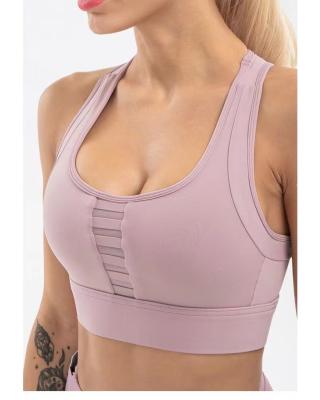 Cina Summer Women Sexy Yoga Tops Spandex/nylon Sports Wear Nylon Exercise Bra Fitness in vendita