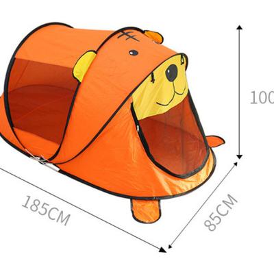 China Soft Toy Tent Portable Tiger Children Cartoon Animal Children Play House Outdoor Pop Big Up Toy Tents for sale