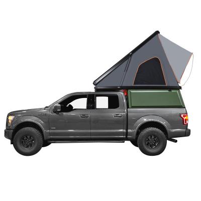 China Sun Protection New Arrivals Car SUV Family Camping Hard Shell Roof Top Tent For Aluminum Triangle Straight Tying Type for sale