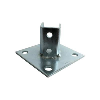 China Base Fittings Accessories/C Channel Accessories L-27SQ HDG/Steel Channel Post Channel for sale