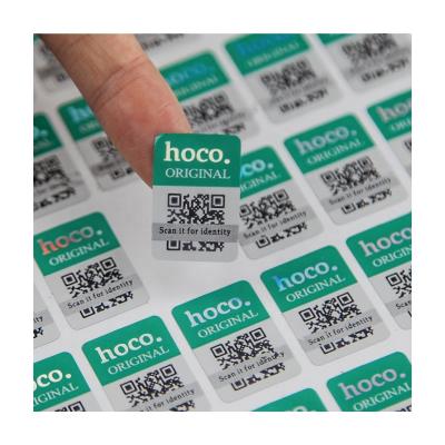 Cina Customized printing of non-adhesive holographic logo anti-counterfeit holographic non-film label in vendita