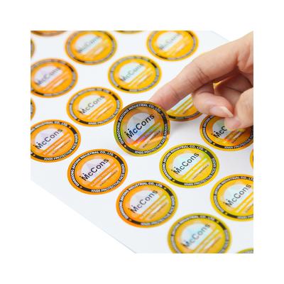 中国 Clear Transparent Self Adhesive Stickers Label Printing Waterproof  JJ005 販売のため