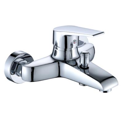 China Without Slide Bar High Quality Square Design Morden Bathroom Tub Faucet Single Lever Brass Mixer Tap for sale