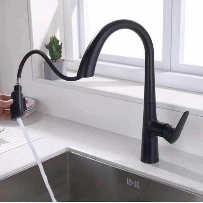 China Modern Kitchen Taps Sink Faucet Hot And Cold Mixed Tap To Pull Out Kitchen Faucet Brass Chrome Fashion Sprayer Size Quality for sale