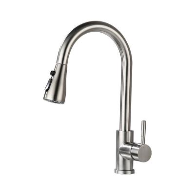 China TIME Style OEM Style Single Handle Kitchen Faucet Mixer Sink Long Neck Hotel Spray Faucets Core Single Finish Ceramic Brass Outdoor Family Solid Core for sale