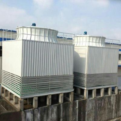 China Counterflow Square Type Cooling Water Cooler FRP Tower Open for sale