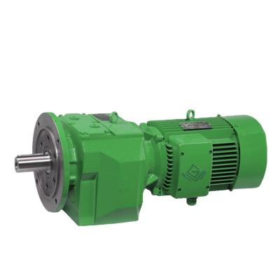 China Garment Shops Guomao Shaft Mounted Helical Speed ​​Reducer Gearbox With 380v AC Motor for sale