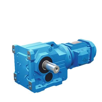 China Building Material Shops Right Angle Bevel Gear Shaft Speed ​​Reducer With Electric Motor for sale